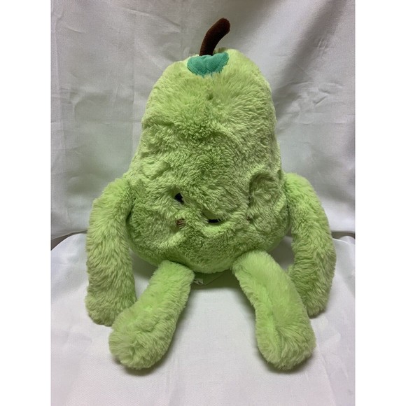 2 Scoops Green Plush Perfect PEAR Stuffed Food Two Scoops 2021 NEW 13” Sewn Eyes - Picture 1 of 4